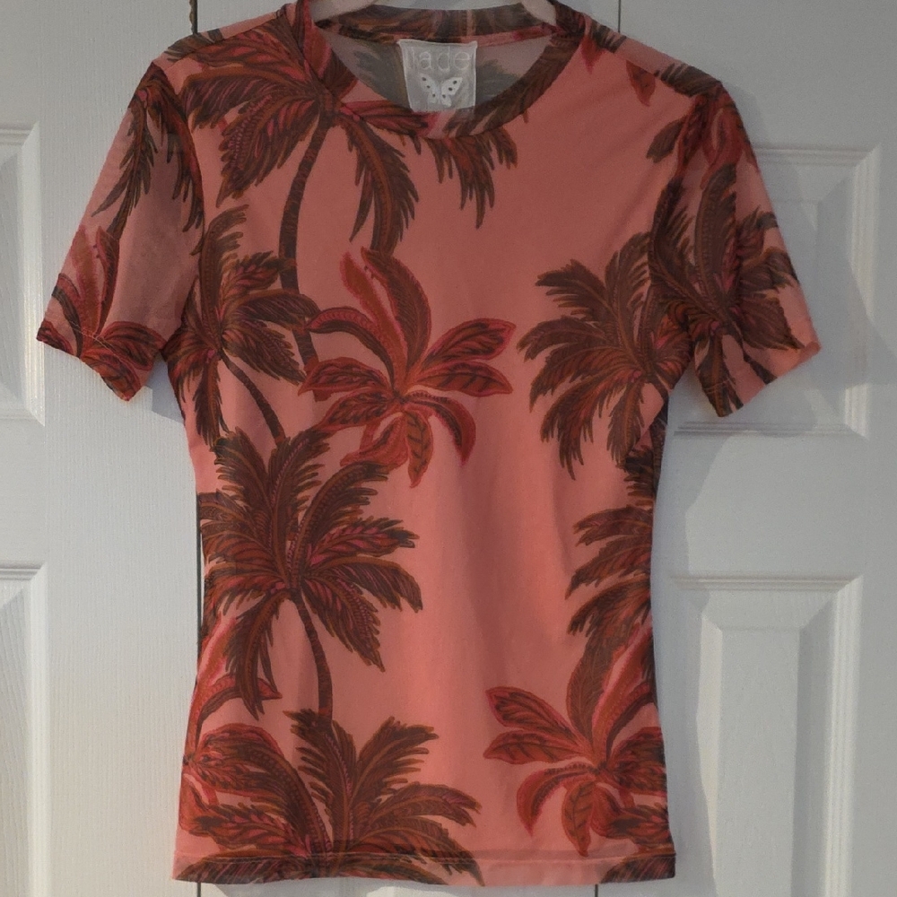 Johnny Was Eleanore S/S Mesh Tee- Callie Print Size Small